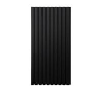 Home Deluxe Panneau acoustique Deep Black - 80 x 40 cm 3 x panneaux I Panneaux acoustiques en bois Panneau mural Panneau acoustique Panneau MDF Revêtement mural Aspect feutre acoustique