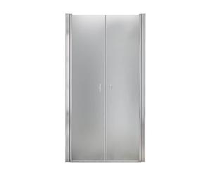 Home Deluxe - Paroi de douche LAVEA - Verre dépoli - Dimensions : 70 x 195 cm - Verre de sécurité nano-revêtu de 6 mm, charnières et matériel de montage inclus I - Porte de douche Porte battante Paroi