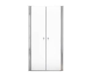 Home Deluxe - Paroi de douche LAVEA - Verre transparent - Dimensions : 90 x 195 cm - Verre de sécurité nanorevêtu de 6 mm, charnières et matériel de montage inclus I - Porte de douche Porte battante