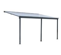 HOME DELUXE Pergola de terrasse SOLIS, différentes tailles (435 x 300 x 278 cm, gris)
