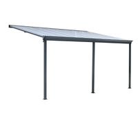 HOME DELUXE Pergola de terrasse SOLIS, différentes tailles (557x 303 x 278 cm, gris)