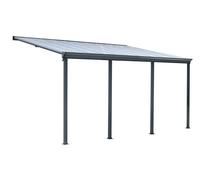 HOME DELUXE Pergola de terrasse SOLIS, différentes tailles (618 x 303 x 278 cm, gris)