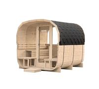 Home Deluxe Sauna de Jardin Hygge Deluxe - Dimensions : env. 230 cm x 220 cm | Sauna extérieur, Sauna tonneau, Sauna pour Le Jardin