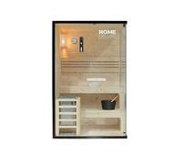 Home Deluxe Sauna intérieur 'SHADOW M' -Taille: 120 x 120 x 190 cm - Nombre de personnes: 2- poêle de sauna inclus I Sauna à Vapeur et Cabine, Cabine de Sauna, Sauna à vapeur