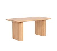 Home Deluxe Table à Manger ARENOS - Naturel, chêne huilé (160 x 75 x 90 cm) | Table en Bois Massif au Design Moderne pour la Salle à Manger et la Cuisine