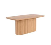 Home Deluxe Table à manger RABOS - Naturel, chêne huilé (160 x 75 x 90 cm) - Table en bois massif au design moderne pour salle à manger et cuisine