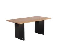 Home Deluxe Table de salle à manger Domela - Naturel, chêne huilé (180 x 75 x 90 cm) - Table en bois massif au design moderne pour salle à manger et cuisine