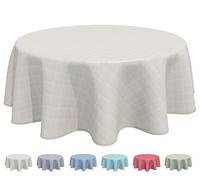 Home Direct Nappe Toile cirée PVC Ronde 160 cm Beige