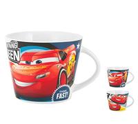 Home Disney Cars 3 Tasse Petit-déjeuner, Porcelaine, Rouge