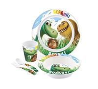 Home Disney Good Dinosaur Coffret Repas pour Bébé en Mélamine, 5 Pièces, Multicouleurs