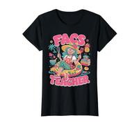 Home EC Professeur de Sciences de la Famille et de la consommation FACS School T-Shirt Graphique avec Valeur, Femme, Noir, S