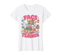 Home EC Professeur de Sciences de la Famille et de la consommation FACS School T-Shirt Graphique avec Valeur, Femme, Blanc, XL