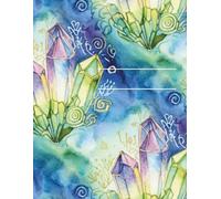 Home ed inspired writing book: Gem/crystal designed cover writing book