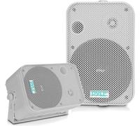 Home Enceinte D`Extérieur 500W, Paire D`Enceintes Imperméables, Haut Parleur Étanche Montée Au Mur/Plafond, Utilisation Dans La Piscine, Le Patio, L'Intérieur, Blanc