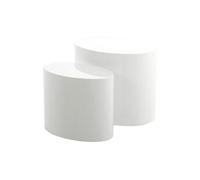 Abc Home Ensemble De Tables Basses De Style Scandinave Blanc Blanc