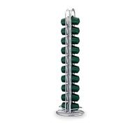 Home Equipement 50928 Tour de Rangement Inox pour Dosette Nespresso