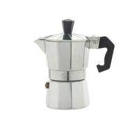 Home espresso Collection Cafetière, en aluminium avec poignée et bouton anti-brûlure, 1 tasse