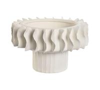 Home ESPRIT Centre de Table Blanc Ondas Modern 22 x 22 x 14 cm