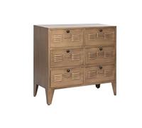 Home ESPRIT Commode Doré Metal Loft 78 x 34 x 70 cm