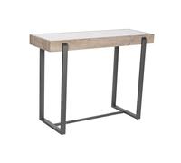 Home ESPRIT Console Blanc Marron Gris métal 100 x 39 x 75 cm