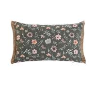Home ESPRIT Coussin Vert Fleurs Boho 50 x 5 x 30 cm
