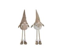 Home ESPRIT Décoration de Noël Blanc Beige GNOME 30 x 20 x 58 cm (2 unités)