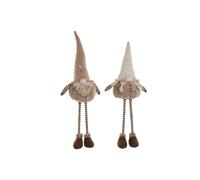 Home ESPRIT Décoration de Noël Marron Beige GNOME 30 x 18 x 65 cm (2 unités)