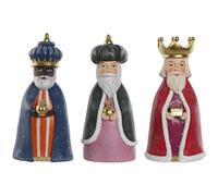 Home ESPRIT Décoration de Noël Multicolore Rois Mages 9,5 x 7,5 x 20 cm (3 pièces)