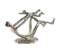 Home ESPRIT Figurine décorative argentée 25 x 8 x 14 cm (2 unités)