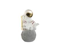 Home ESPRIT Figurine décorative Blanc Doré Astronaute 32,6 x 27,5 x 55,5 cm