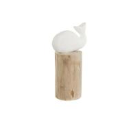 Home ESPRIT Figurine décorative Blanche Naturelle Baleine méditerranéenne 17 x 10 x 28 cm