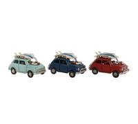 Home ESPRIT Figurine décorative Bleu Rouge Multicolore Bleu Ciel 11 x 5 x 5,5 cm (3 unités)