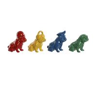 Home ESPRIT Figurine décorative Jaune Bleu Rouge Vert laqué 19,5 x 11 x 20,5 cm (4 unités)