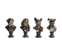 Home ESPRIT Figurine décorative Multicolore 10 x 7 x 16,5 cm (4 unités)