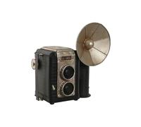 Home ESPRIT Figurine décorative Noire argentée Appareil Photo Vintage 25 x 14 x 24 cm