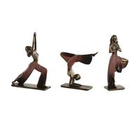 Home ESPRIT Figurine décorative Rose Doré Yoga Scandi 19 x 6 x 26 cm (3 unités)