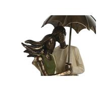 Home ESPRIT Figurine décorative Vert Doré Couple 12,5 x 8 x 25,5 cm