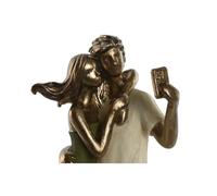 Home ESPRIT Figurine décorative Verte dorée 12 x 8,5 x 25,5 cm