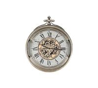 Home ESPRIT Horloge Murale Blanc Noir doré Verre Fer 66 x 10 x 80 cm