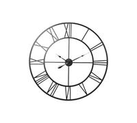 Home ESPRIT Horloge Murale Noire en métal 100 x 3 x 100 cm