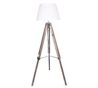 Home ESPRIT Lampadaire blanc marron bois 40 x 40 x 150 cm