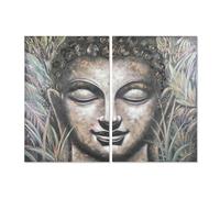 Home ESPRIT Lot de 2 Tableaux Bouddha Oriental 160 x 3 x 120 cm