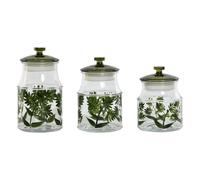 Home ESPRIT Lot de 3 pots vert verre 1,2 l 3 pièces - Marque EAN : 8424002175672