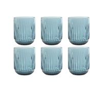 Home ESPRIT Lot de 6 verres bleu cristal (6 unités) - Marque EAN : 8424002157333