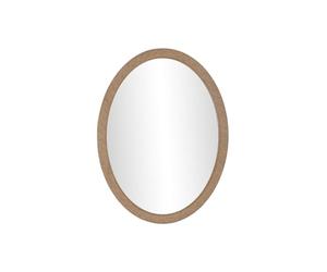 Home ESPRIT Miroir Mural Naturel en Bois MDF Bali 60 x 4 x 80 cm