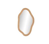 Home ESPRIT Miroir Mural Naturel en Verre rotin Urbain 71 x 2,5 x 120,5 cm