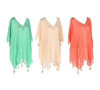 Home ESPRIT Paréo Beige Corail (3 unités)