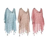 Home ESPRIT Paréo Marron Turquoise Corail (3 unités)