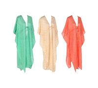 Home ESPRIT Paréo Vert Beige Corail (3 unités)