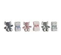 Home ESPRIT Set Cadeau pour bébé Bleu Vert Rose Polyester (3 unités)